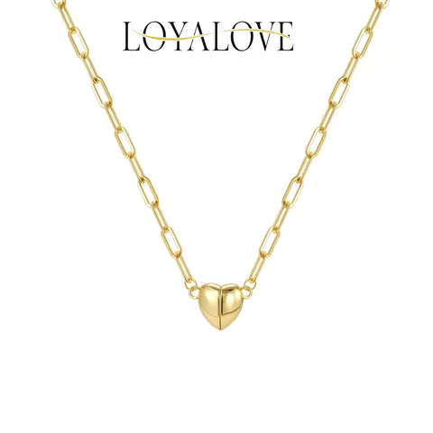 Loyalove Gold Movable Heart Necklace for Women & Teen Girls Dainty Heart Pendant with Adjustable Length & Hypoallergenic Chain Perfect Birthday Gift BlackFriday Jewelry
