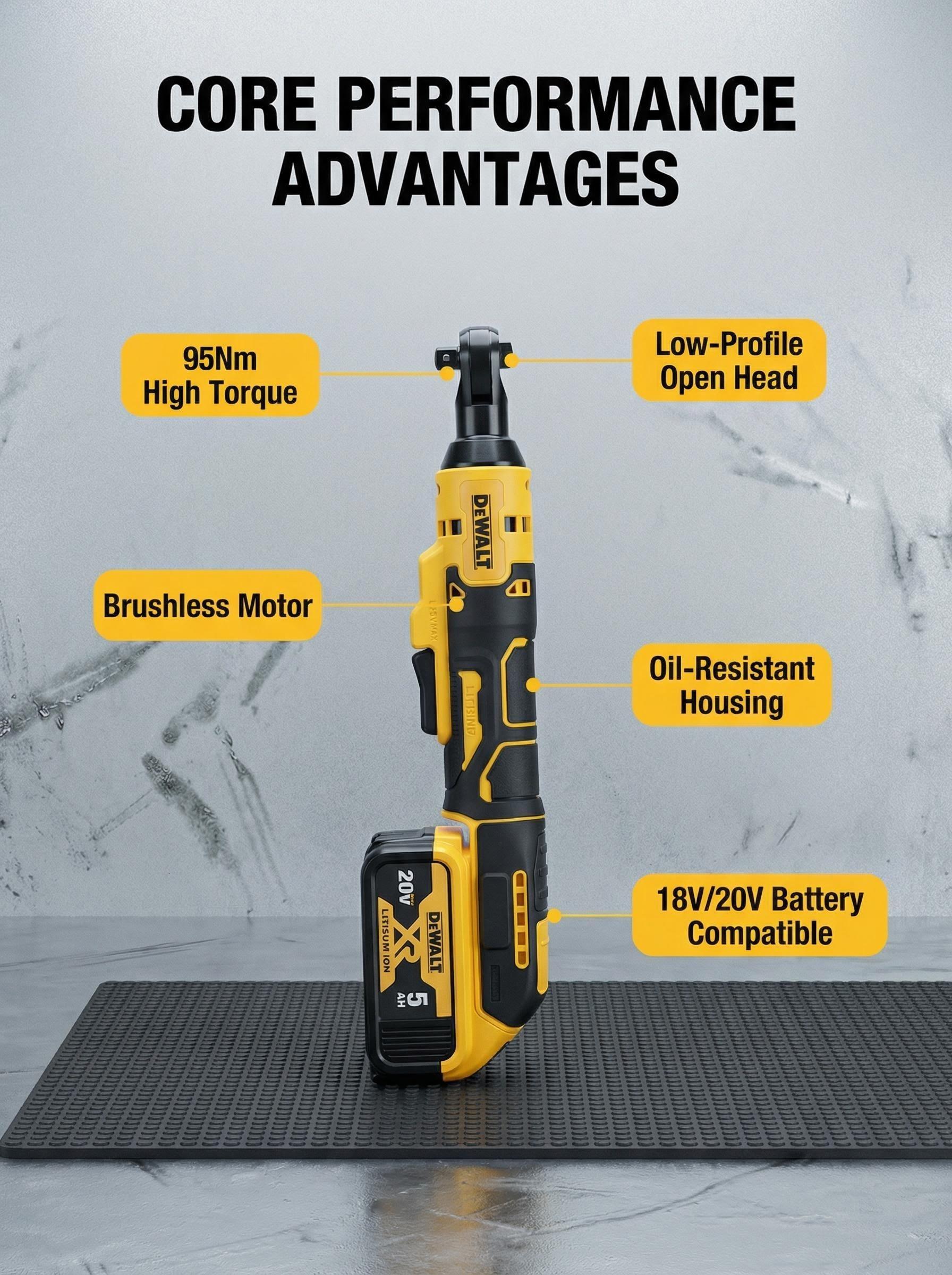DEWALT DCF512 18V Brushless Cordless Ratchet for Automotive Repair