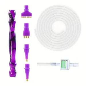 7 Piece Vacuum Diamond Painting Brush Replacement Set, Diamond Art Tools, Includes Filter and Silicone Tube, Multi-Head Tools, Compatible with Most Vacuum Pens