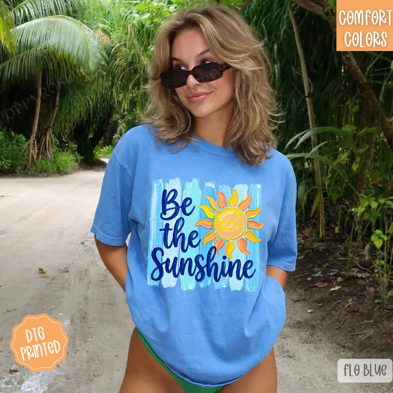 Be the Sunshine Comfort Colors Tshirt, Trendy Women's Shirt, Summer Tank Top