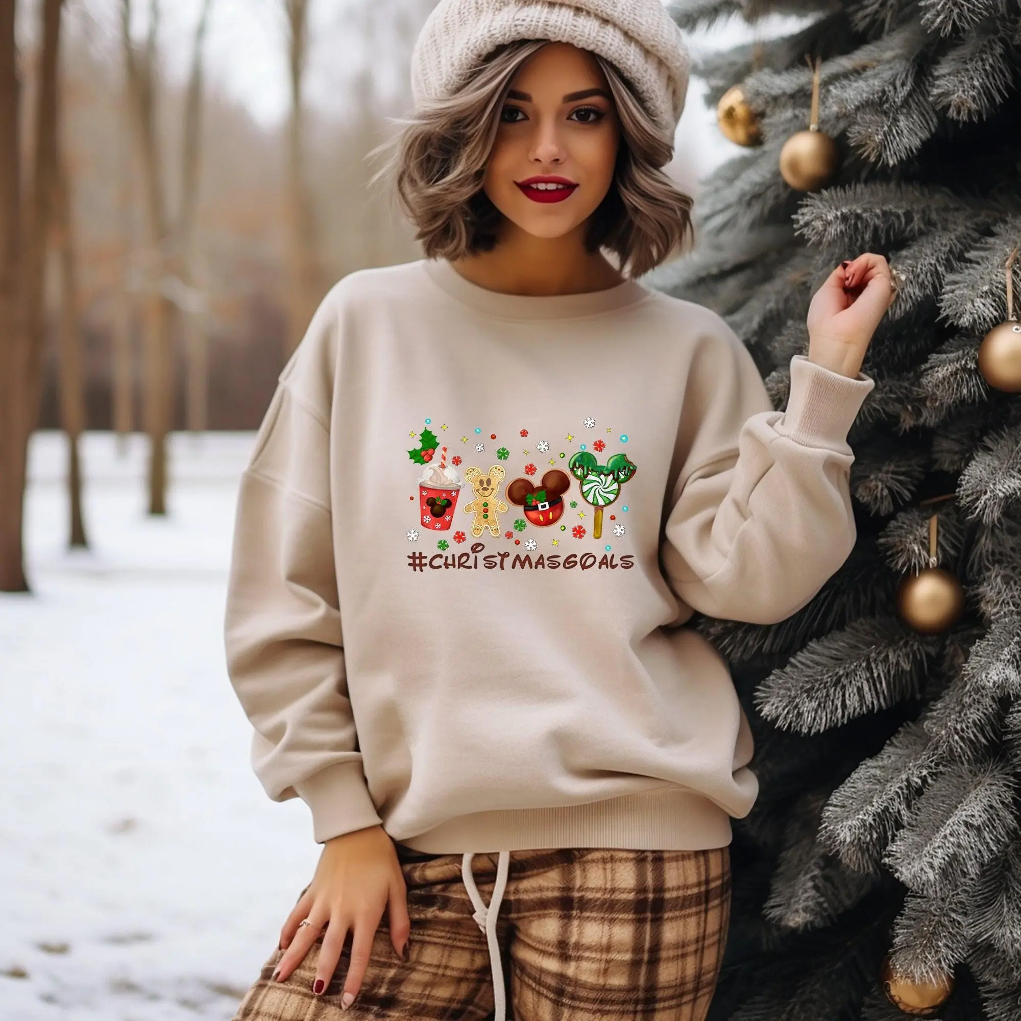 Christmas Goals Sweater, Snack Christmas Sweatshirt, Drink And Food Christmas Tee, Xmas Holiday Sweatshirt