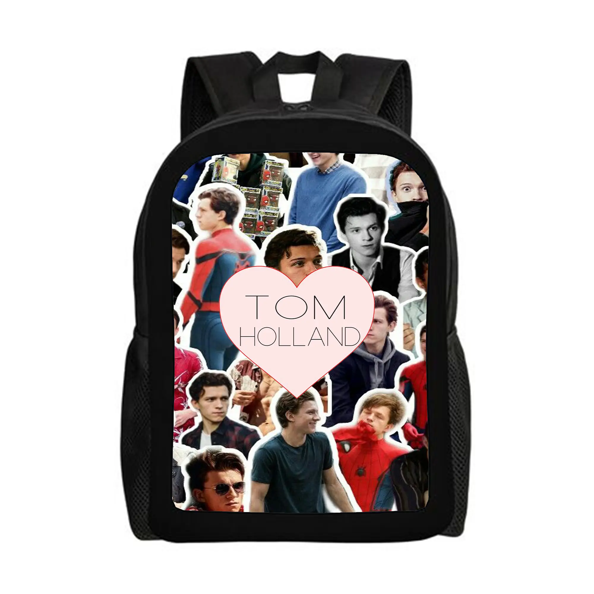 Tom-Holland Anime IP Design Backpack, 17-Inch Adjustable Cute School Bookbag for Teens, Lightweight Classic Luggage Bag with Reflective Strips, All Seasons Use for Travel, Work A-3