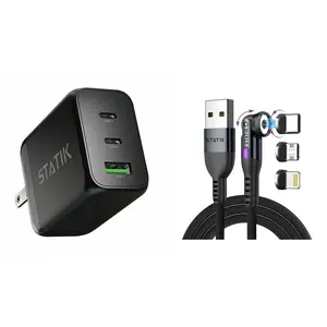 Curv Group 65WGaN Adapter w/ Statik 360 Universal Charge Cable
