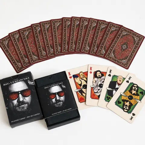The Big Lebowski Playing Cards, The Dude Abides Poker Card Deck, Movie Inspired Collectible Cards, Game Night Gift for Film Fans