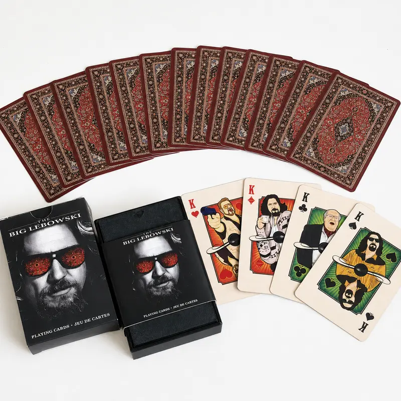 The Big Lebowski Playing Cards, The Dude Abides Poker Card Deck, Movie Inspired Collectible Cards, Game Night Gift for Film Fans