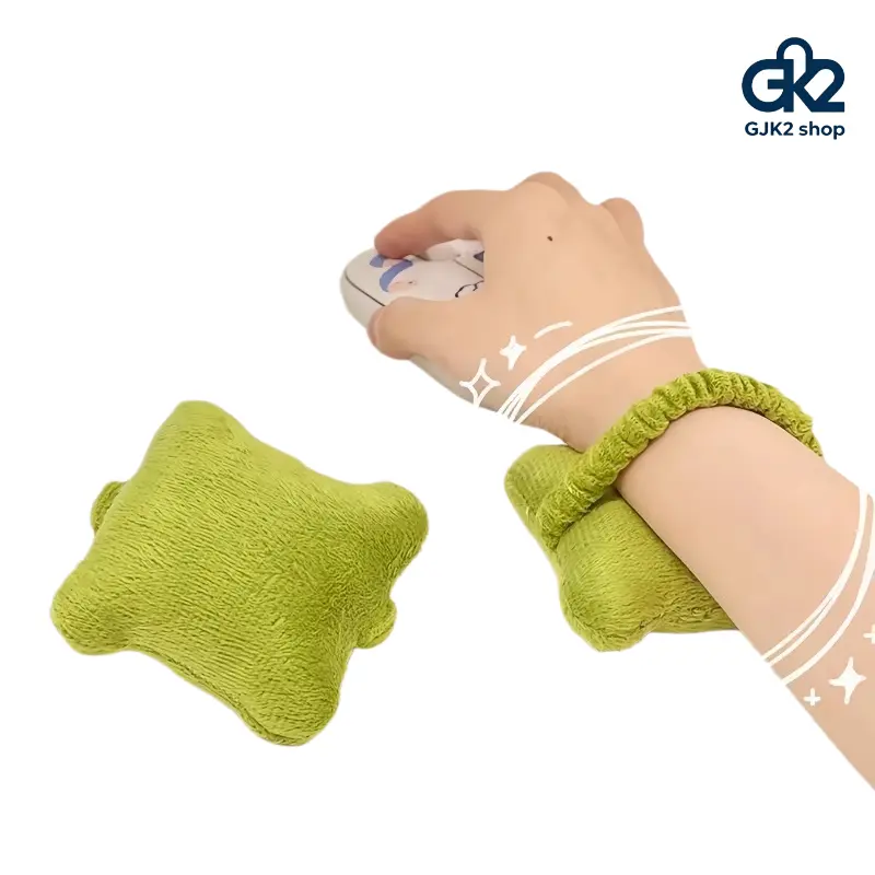 Cute Wrist Rest Pillow, Anti-Pain Plush Mouse Wrist Pad, Soft Ergonomic Wrist Support Cushion for Office Typing & Gaming