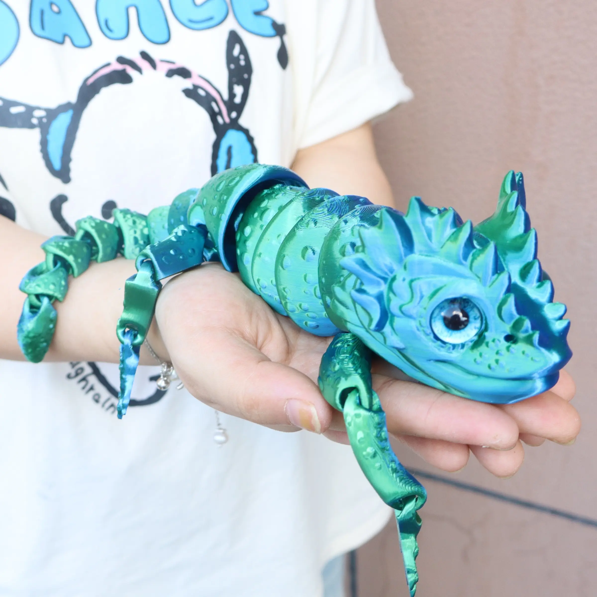 3D Printed Lizard and Dragon Scale Egg Set, Poseable Statue with Realistic Eyes, Birthday Present, Articulated Animal Figurine, Home Decor, Animal Collectibles, Articulating Figurine