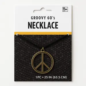 Groovy 60's Peace Medallion Necklace