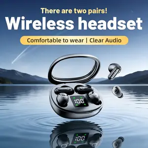 New 2-Pack Ultra Tiny Hidden Bluetooth Earbuds, Mini In-Ear Design, Perfect for Sleep, Work & Sports. 72H Ultra Long Battery Life, Compatible with All Smartphone Brands. swimming headphones high-definition sound quality