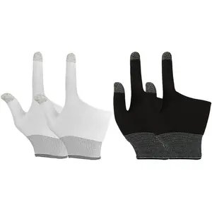 2 Pairs Game Gloves - Mobile Gaming Finger Sleeves with Thumb Sleeve - Nylon Touch Screen Gloves