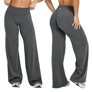 OYV Yoga Pants Women High Waist Stretch Casual Soft Straight Leg Bottoms