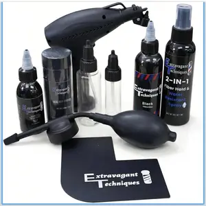 Hair fiber enhancement applicator combo with no clog enhancement card  and 40g fibers beard filler pen Hair Care Hairline Comfort
