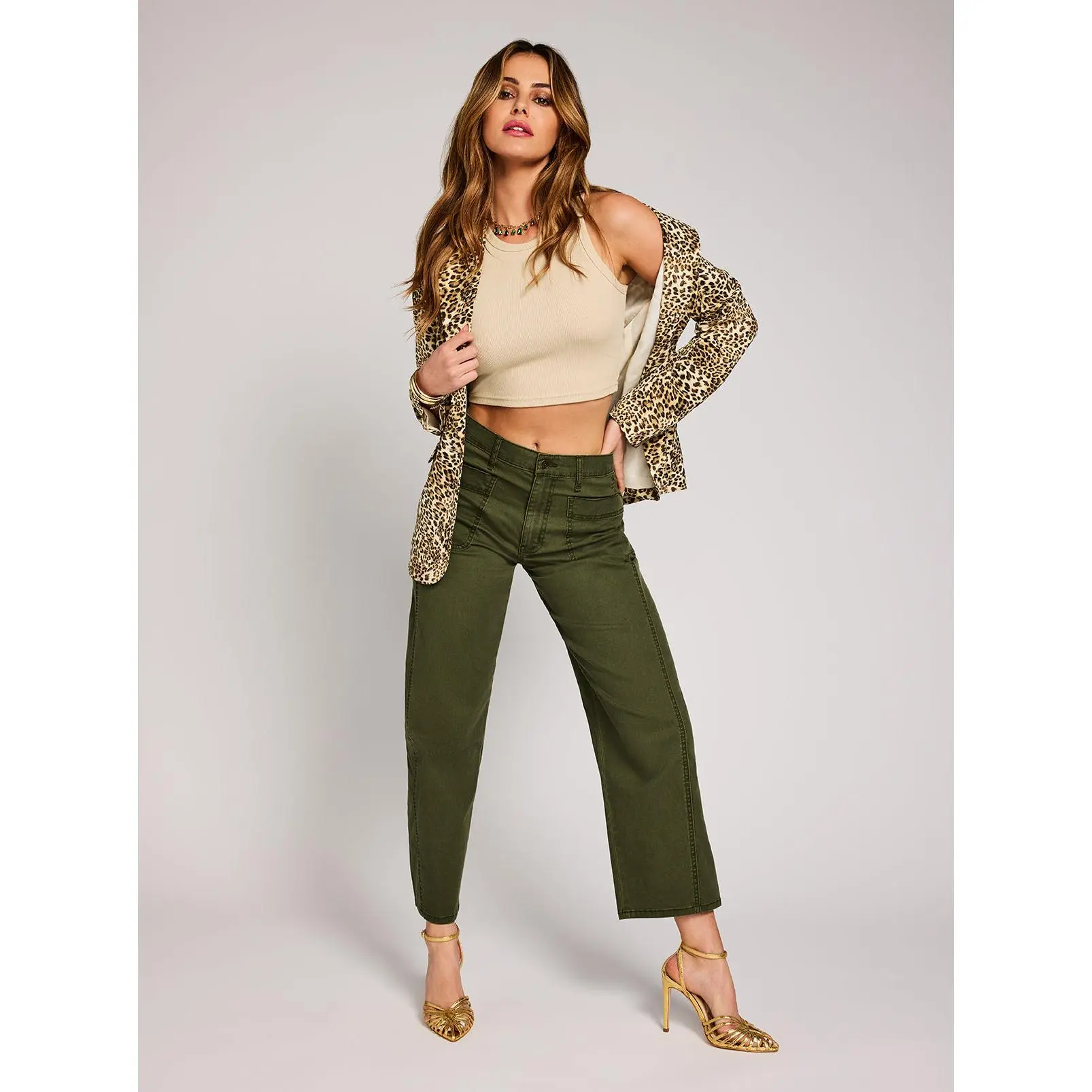 Relaxed Barrel Jeans in Forest Night