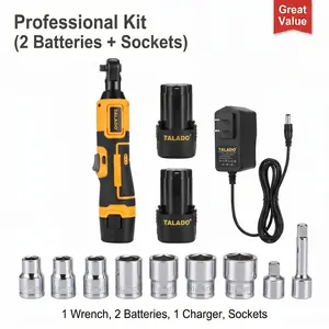 12V Cordless High-Torque Impact Wrench, Ratchet Wrench Set, Screwdriver, Nut Remover, Automotive Repair Tools, Power Tool Set