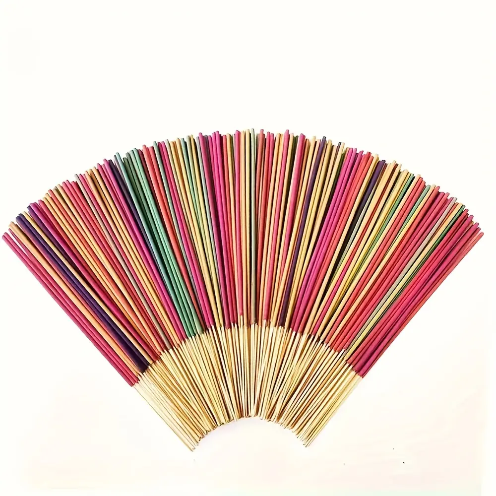 Premium Incense Stick Set - 100/140/200pcs, 6 Scents (Dragon Blood, Jasmine, Sage, Sandalwood, Mint, Milk) - Aroma for Yoga, Meditation - Ideal for Home Decor, Spas, Scent