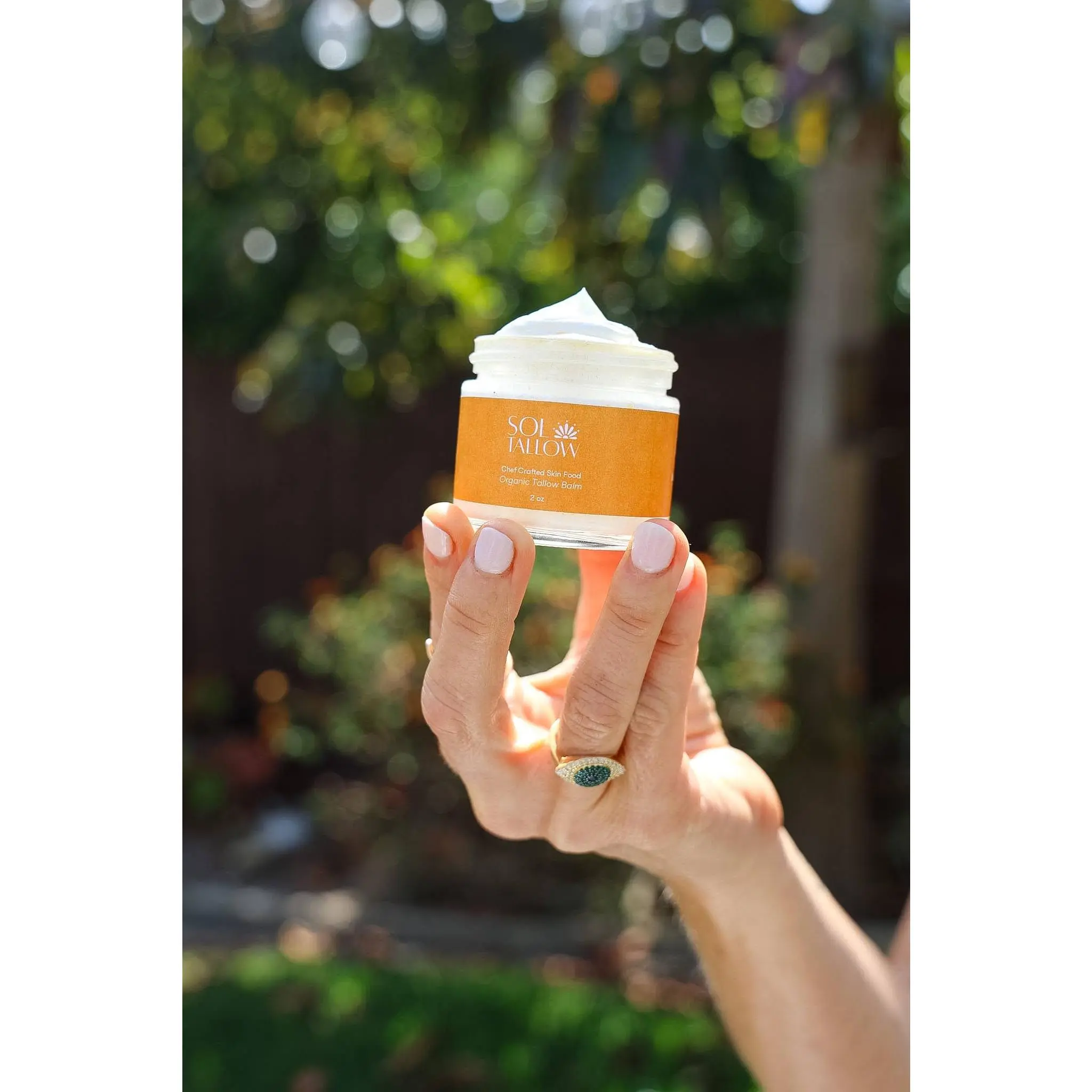 Whipped Tallow Balm with Grass-fed Tallow Raw Honey Jojoba Oil Rosehip Oil Vitamin E & Frankincense for Natural Skincare Nourishing & Soothing Formula