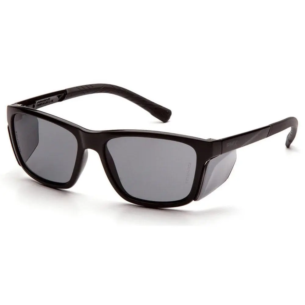 Pyramex Conaire Safety & Construction Glasses - Retro Classic Black Frame, Gray Lens, CAN/CSA Z94.3-15 Certified for Home Improvement Work Safety Equipment