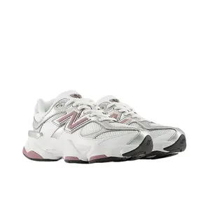 New Balance 9060 'Metallic Rose White' Youth / Women's Sneaker Comfortable Durable Breathable Mesh Upper Cushioned Footbed Rubber Outsole All Seasons Round Toe