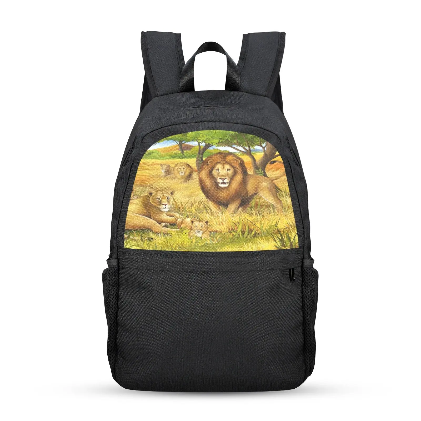 Back to School Backpack for Teens, College, Office - Laptop Compartment - Lion Pride Casual Backpack