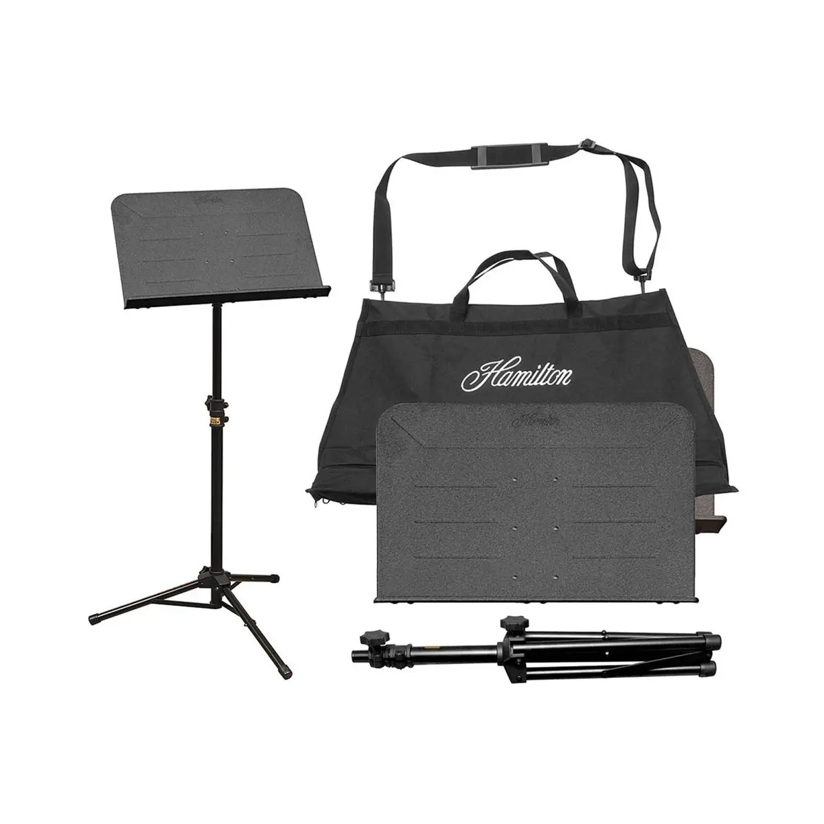 Hamilton  The Traveler II Portable Music Stand with Bag - Black