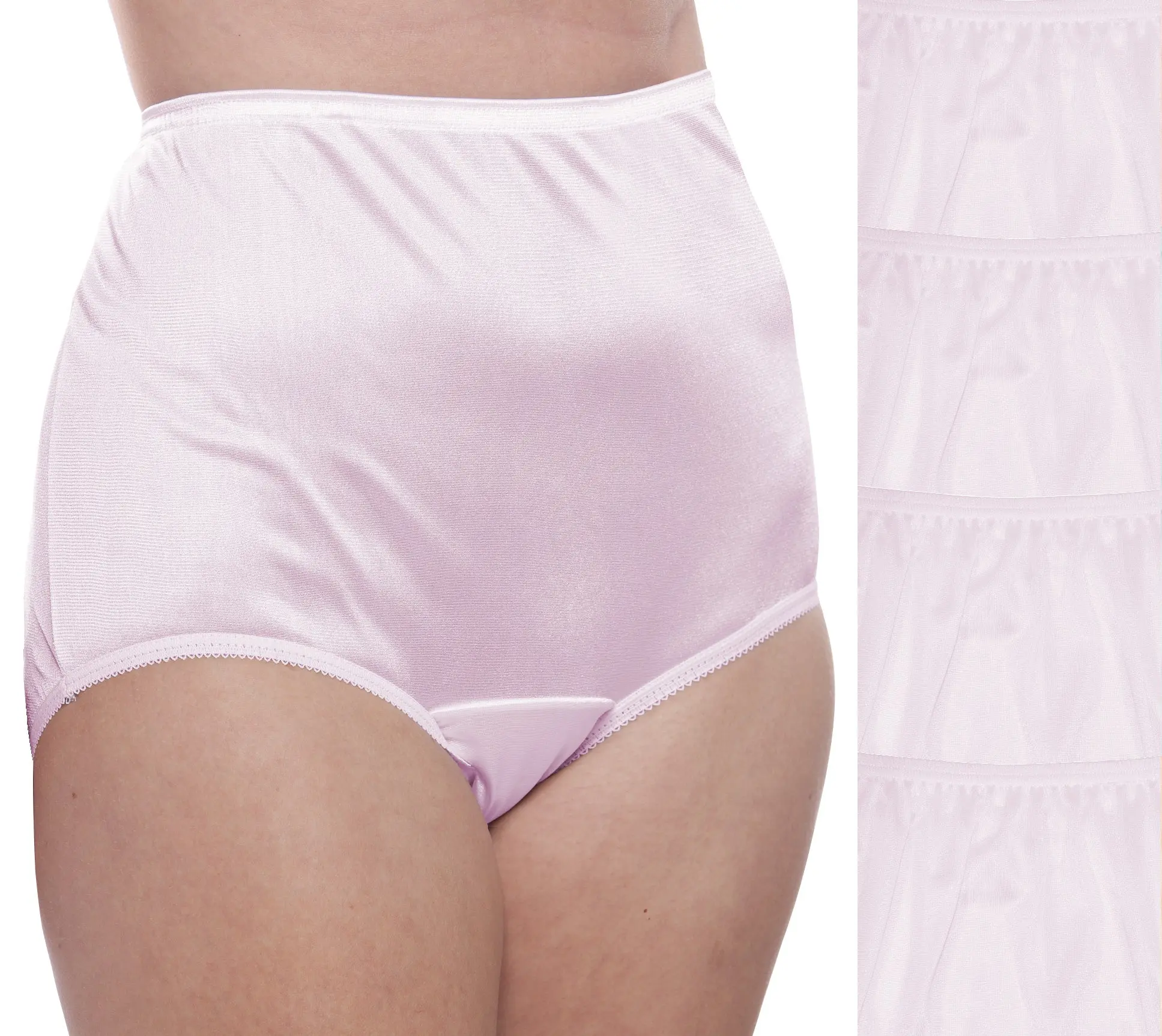 Nylon Brief Panty (Style 331/Plain Jane) 4 Pack in Lilac