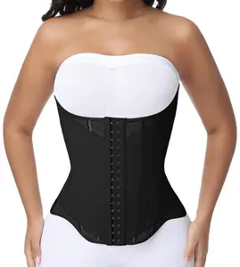 SHAPSHE Women's U-Shaped Tummy Control Waist Shapewear with Hooks & Double-Layer Fabric 13 Steel Bones for Strong Support