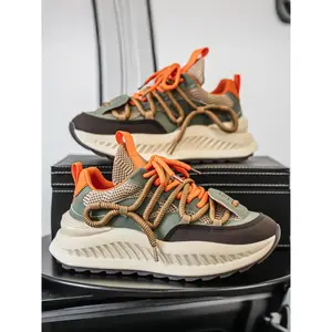 New soft-soled breathable sports fashion casual shoes, comfortable athletic footwear for daily wear, stylish sneakers for men and women, trendy walking sneakers