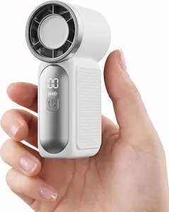 FUDUOO Portable Handheld Fan — High-Speed, Powerful Airflow with 199-Level Stepless Adjustment. Rechargeable Design. An Essential Cooling Companion for Summer Travel, Vacations, and Outdoor Activities. Perfect Gift.