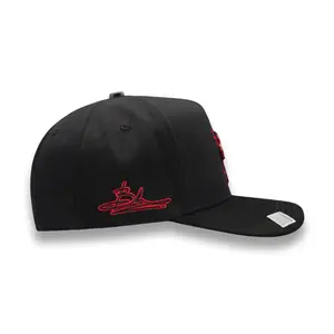 Hat L A Sombrerito Black & Red