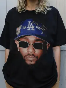 Kendrick "Face" TEE Retro Inspired Hip Hop Graphic T Shirt Unisex Fit