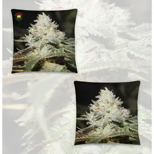 Grow Room Vibes Pillow - Cannabis Flower Throw - Add some grow room flare to your space
