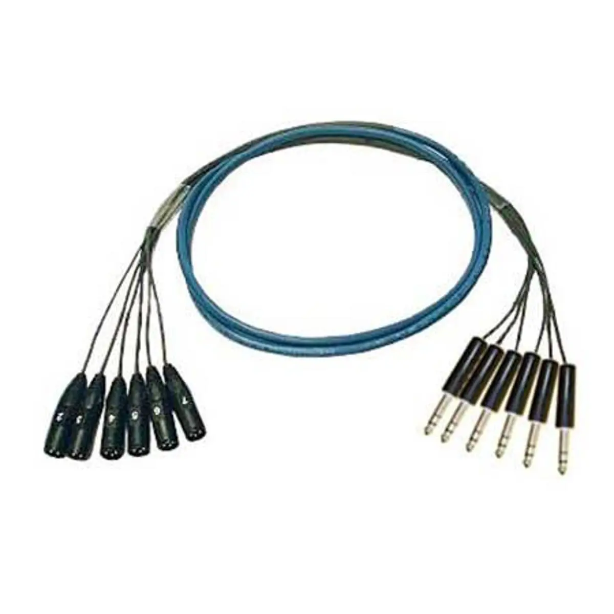 Whirlwind 25' Medusa Multitrack Series 6-Channel XLR Male to 1/4" TRS Male Fanout Snake Cable