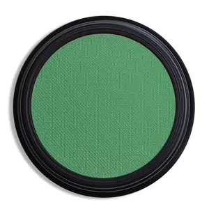 Single Green Eyeshadow, Pressed Powder Matte Eye-Shadow Palette Make-up, Blendable Long Lasting High Pigment Green Eye Makeup Halloween Paint & Face Body Paint