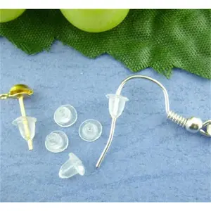 100pcs Rubber Earring Backs Replacements - Back Earrings choice for girlfriend, women,Teens,Convenient and practical household items,ransparent Silicone Earring Backs Earring Stoppers