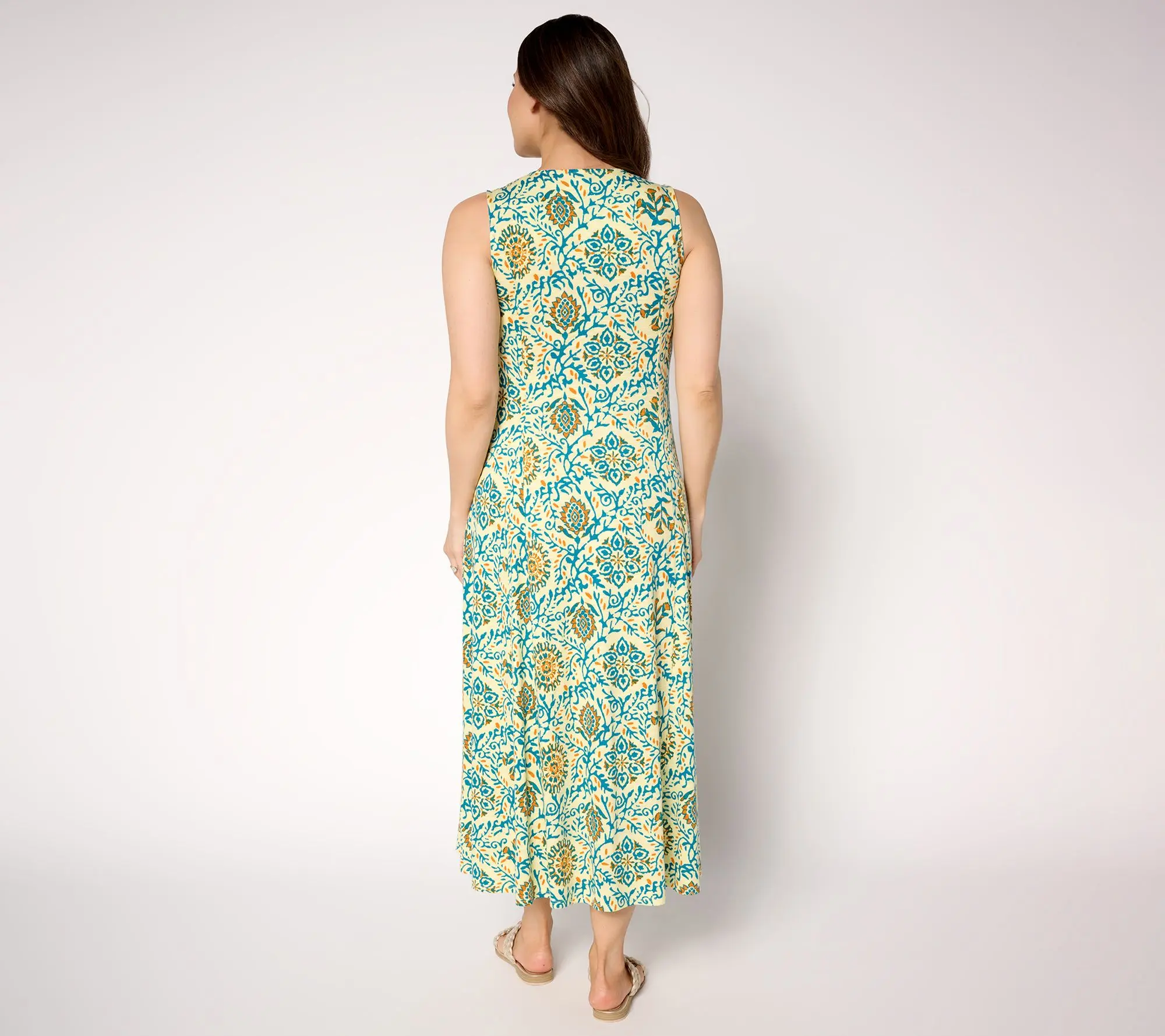 slub jersey midi swing dress Women's Navy Slub Jersey Midi Swing Dress