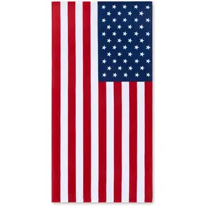 American Flag Beach Towel 30 x 60 inch USA Patriot Single-sided printing