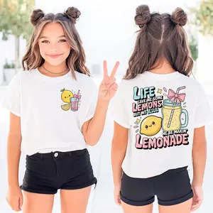 Youth Life Gave Me Lemons Shirt, Cute Lemonade Graphic Shirt, He Be Makin’ Lemonade Kids Tee, Faith Quote Youth Crew, Child of God Toddler Shirt