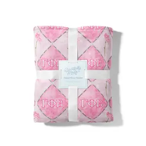 Gamma Phi Flannel Fleece Blanket