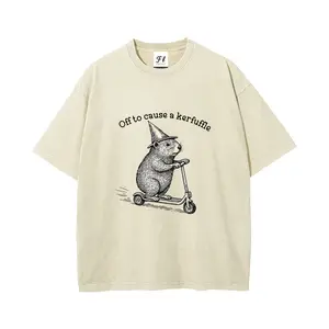 S~5XL Oversize Unisex Washed T-Shirt for Women and Men's Unisex Fit Batik Cotton Oversize Streetwear Menswear  Super Soft Pre-Shrunk