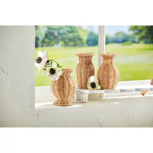 Resin Basket Weave Vases (multiple styles)