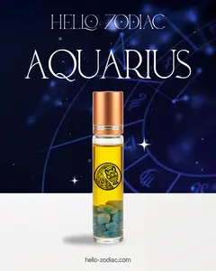 Hello Aquarius Essential Oil Blend - Citrus Neroli Cedarwood Balsam for Focus Discipline & Originality Awakening