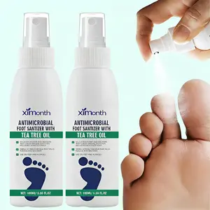 Foot Spray with Tea Tree Oil, Foot Care Dry Feet Plantar Moisturizing Deodorant, Advanced Foot and Nail Spray spray para pies con aceite de arbó té