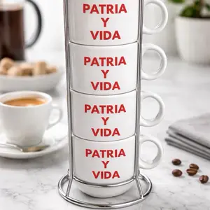 Juego de tazas de café cubano (4tazas )