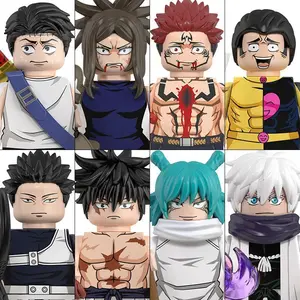 WM6202 Jujutsu Kaisen Building Blocks Itadori Yuji Gojo Satoru Ryomen Mini Action Figure Accessories Christmas Gift for Kids