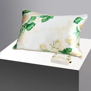 Blissy Zodiac Flower Silk Pillowcase — 100% Mulberry Silk — Improve Hair, Skin & Sleep While You Dream