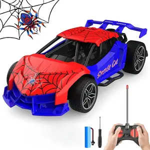 Spider Remote Control Car Toys, 1:24 Scale RC Cars Rechargeable with Light and SprayUnit,  Remote Control Car Toy for Kids