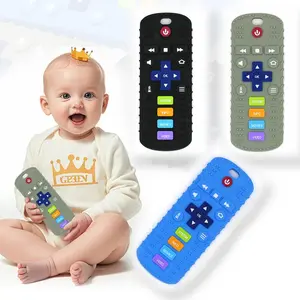 Baby Teether Toy, 1 Count Remote Control Shaped Baby Teething Relief Toy, Silicone Teether Toy, Baby Soothing Teether, Sensory Teether, Newborn Teether