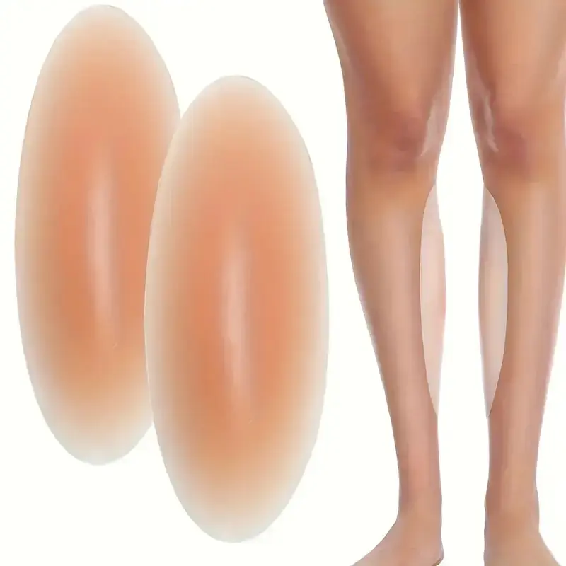 Silicone Leg Corrector Pad, Ultra Soft Self-Adhesive Shin Shaper, Reusable Transparent Compression Sleeve, Hand Wash Only, Daily Use, Silicone Inserts