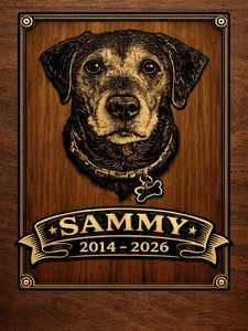 Custom Engraved Pet Memorial