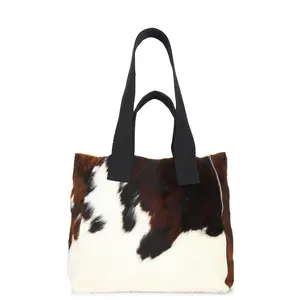 ALLSAINTS Izzy Tote Bag in Cow Print